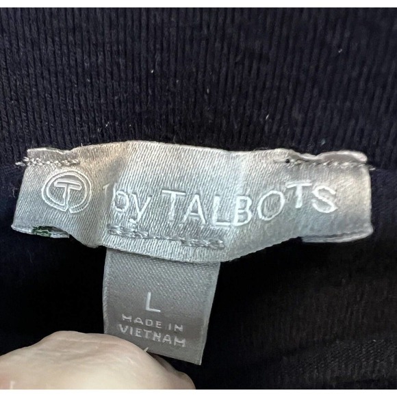 Talbots Large Navy Blue Skort Zip Pockets Cotton Blend Stretch Preowned​ - Picture 2 of 10
